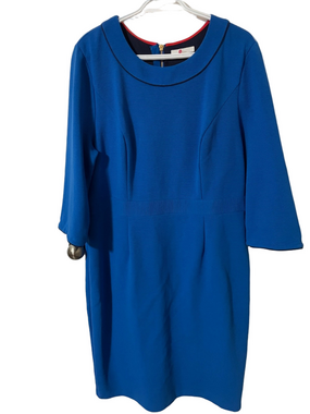 Boden 3/4 Length Sleeve Blue Dress Size 18L